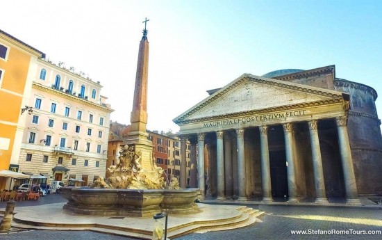 Pantheon Piazza della Rotonda private tours of Rome from Civitavecchia