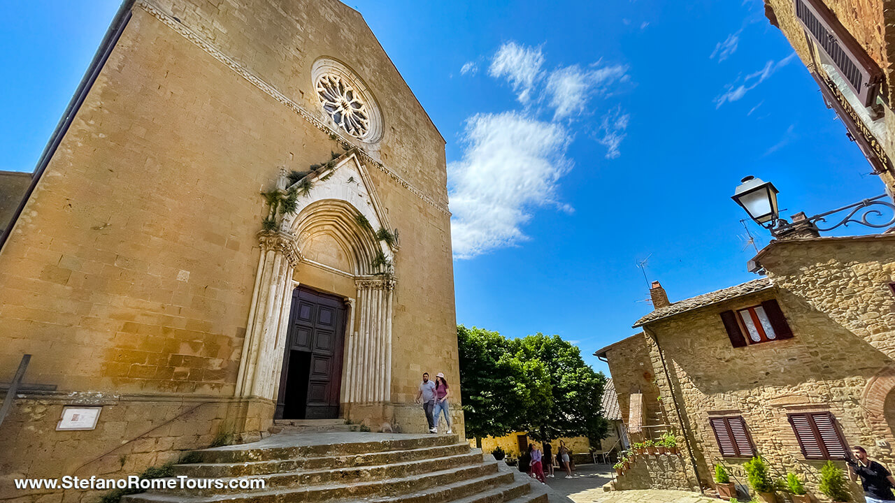 Church of Saints Leonardo and Christopher Montichiello Tuscany Day Trips from Rome