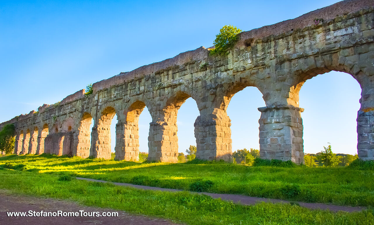 Aqua Virgo Park of Aqueducts Rome tour