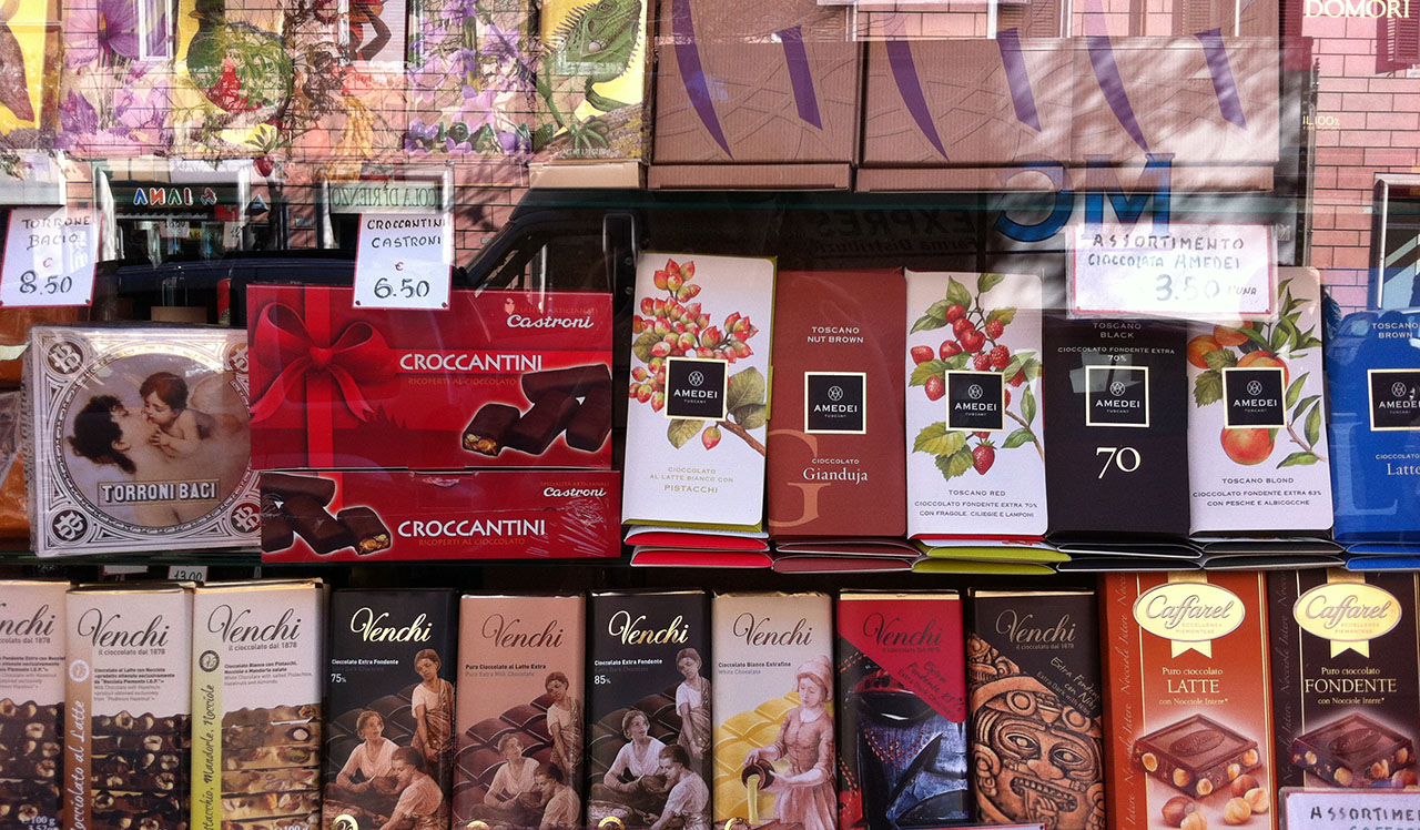 Italian Chocolates best ideas for souvenirs from Rome private tours