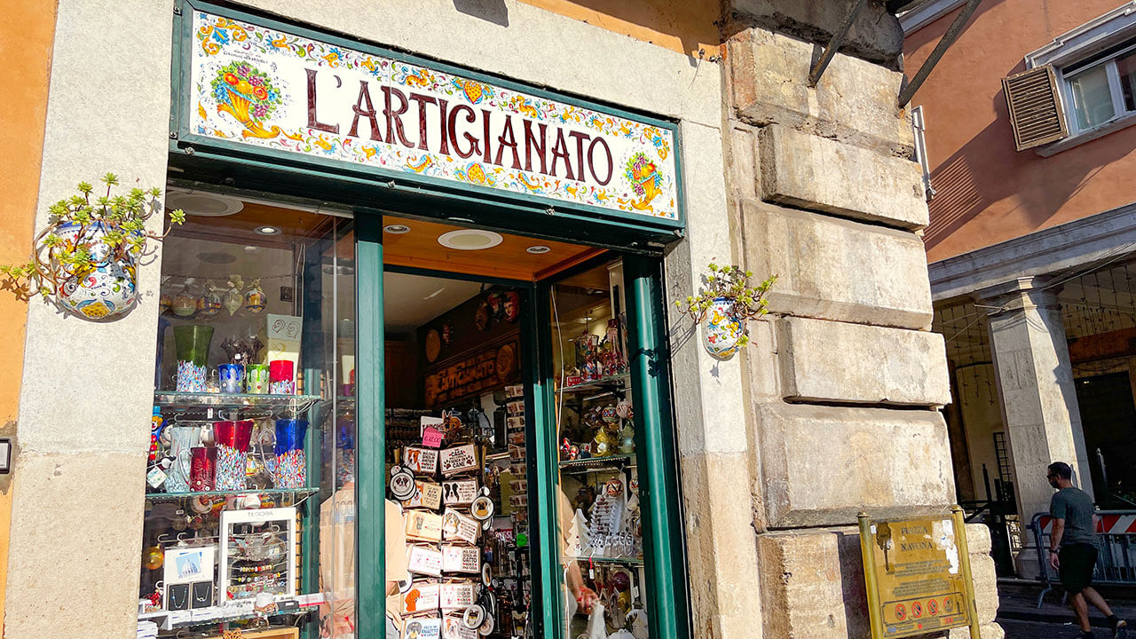 best souvenir shop in Piazza Navona Rome shore excursions from Civitavecchia