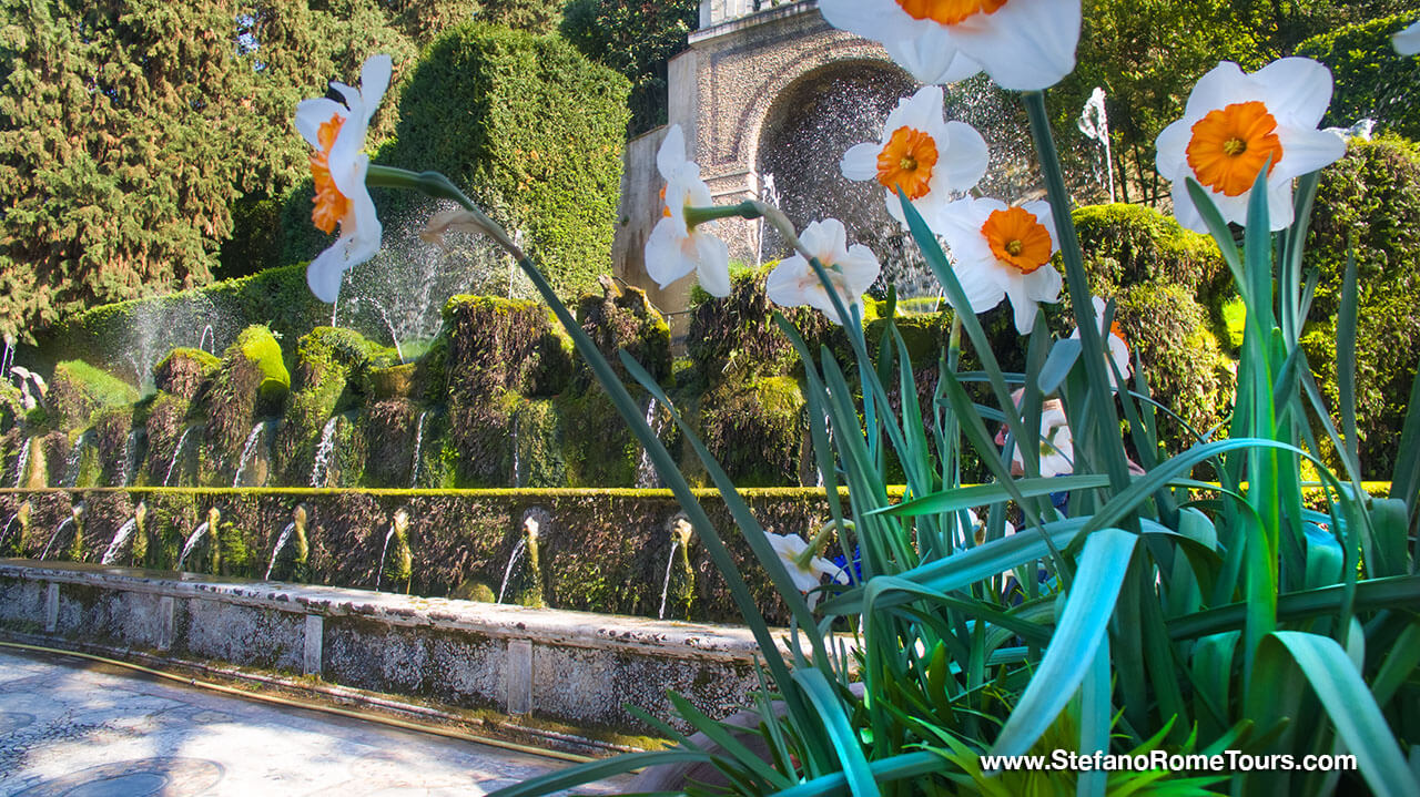 Hundred Fountains Cento Fontane Villa d'Este Tivoli tours