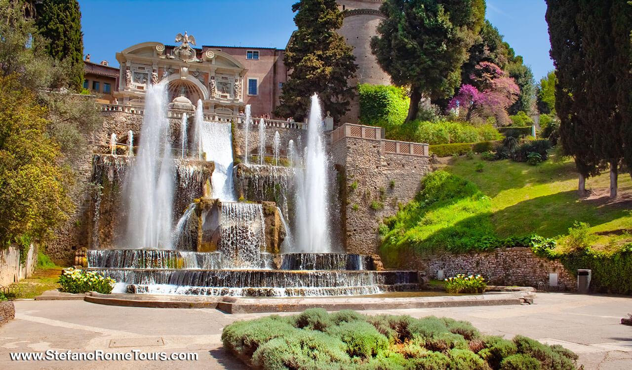 Sightseeing Transfer from Rome to Positano with Stop in Tivoli