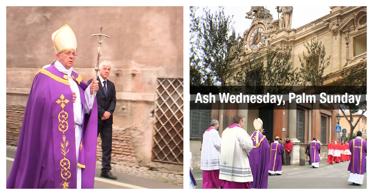 Ash Wednesday Easter in Rome