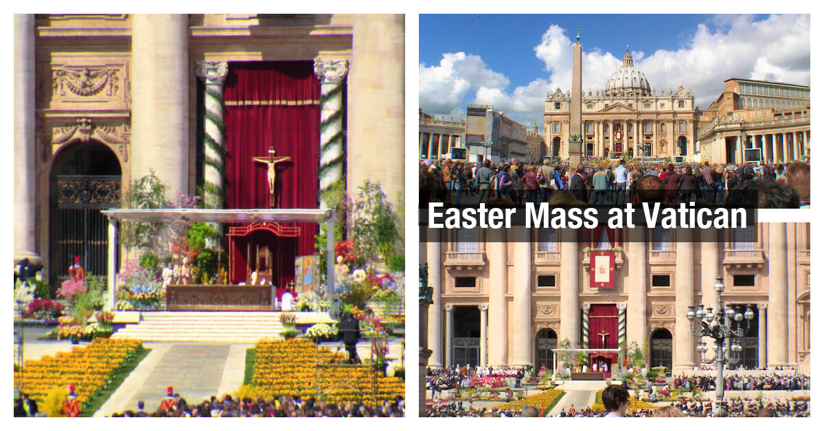 Rome Easter Sunday Mass at Vatican Poe Urbi et Orbi