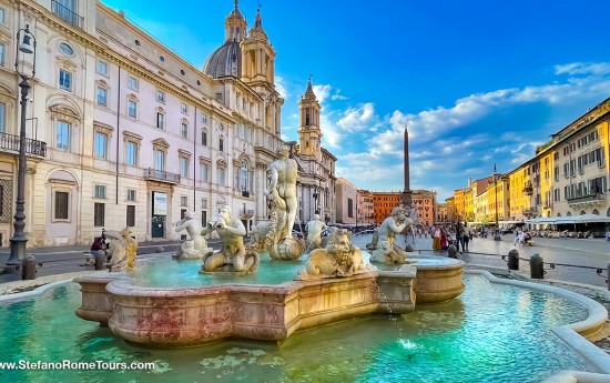 Piazza Navona post cruise tours of Rome from Civitavecchia