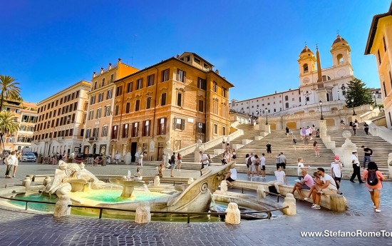 Spanish Steps La Dolce Vita Driver in Rome excursions from Civitavecchia