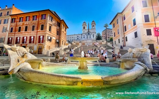 Spanish Steps  La Dolce Vita Rome post cruise tour from Civitavecchia