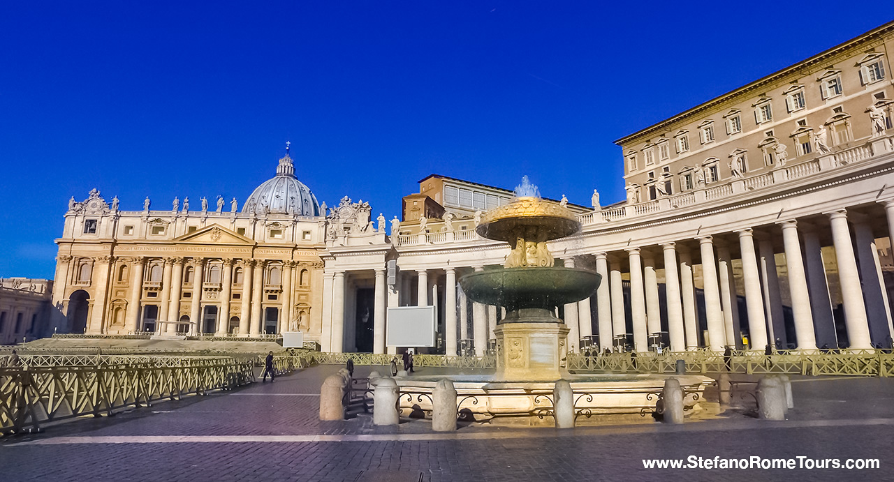 St Peter Square Debarkation Tour from Civitavecchia to Rome post cruise