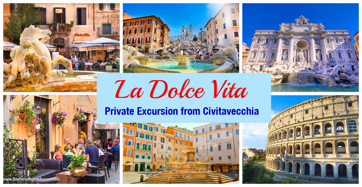 La Dolce Vita Rome Private Excursion from Civitavecchi