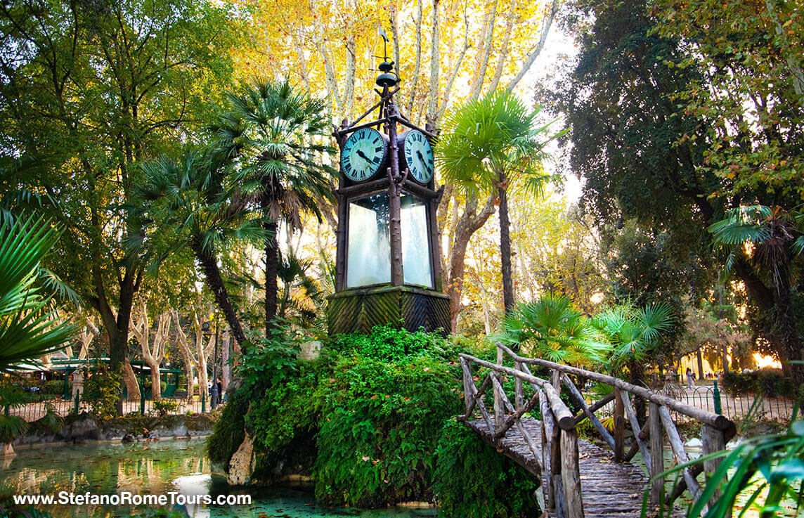 Hydrochronometer Water Clock Borghese Gardens Rome tours