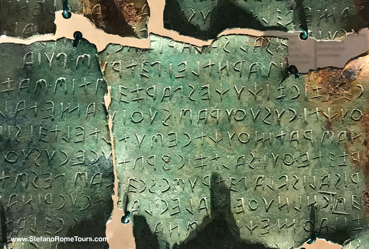 Ancient Etruscan Alphabet Tuscania and Tarquinia Etruria