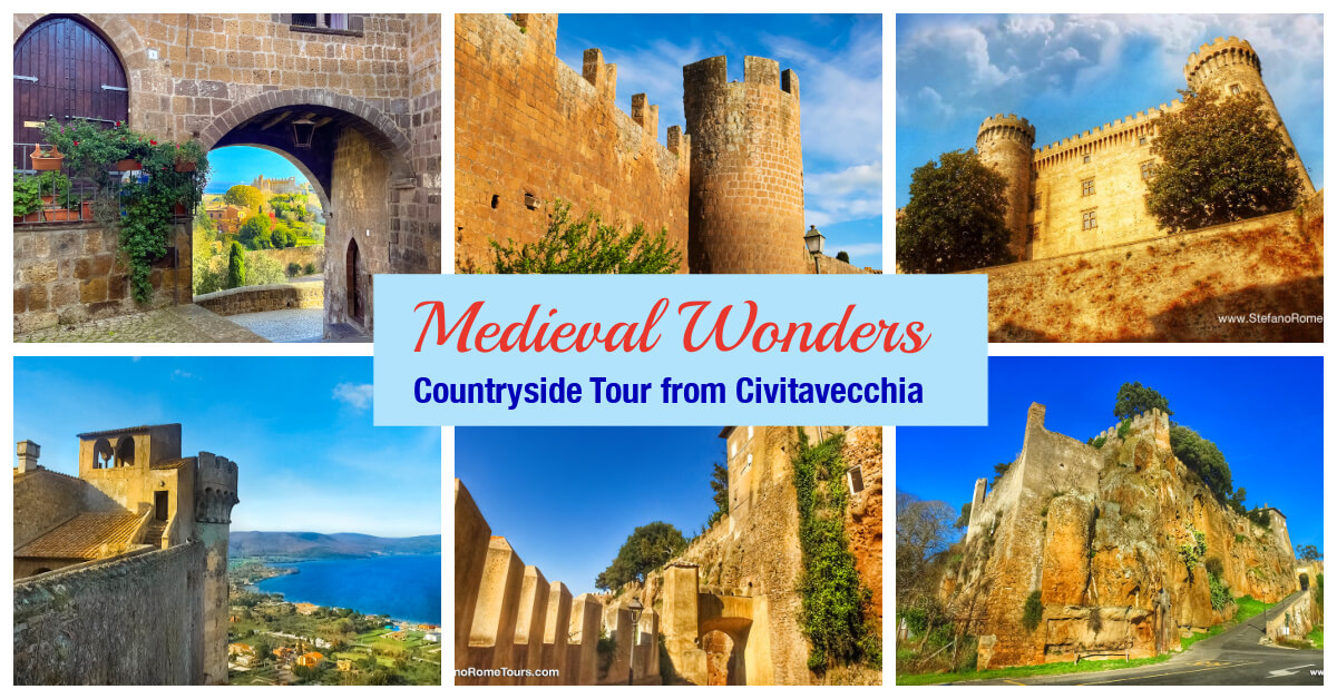 Medieval Wonders Rome Countryside Tour from Civitavecchia Shore Excursioin