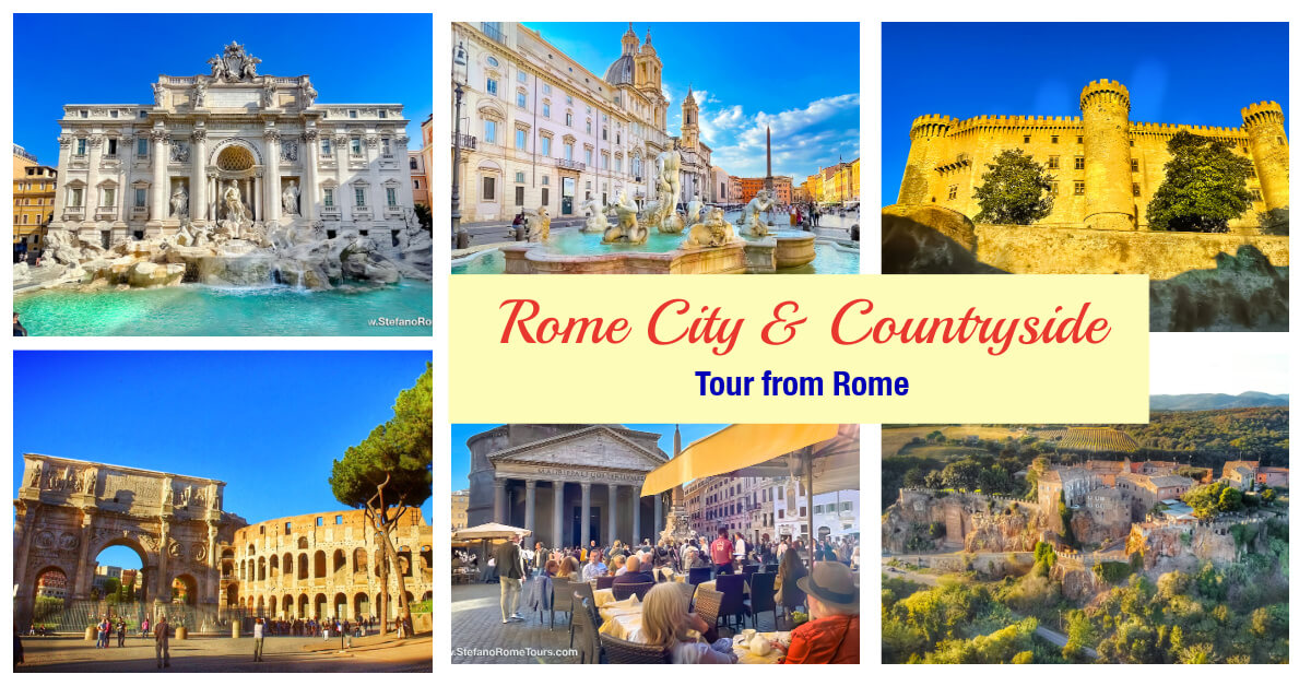 
Rome City and Countryside Tour with Stefano Rome Tours by car