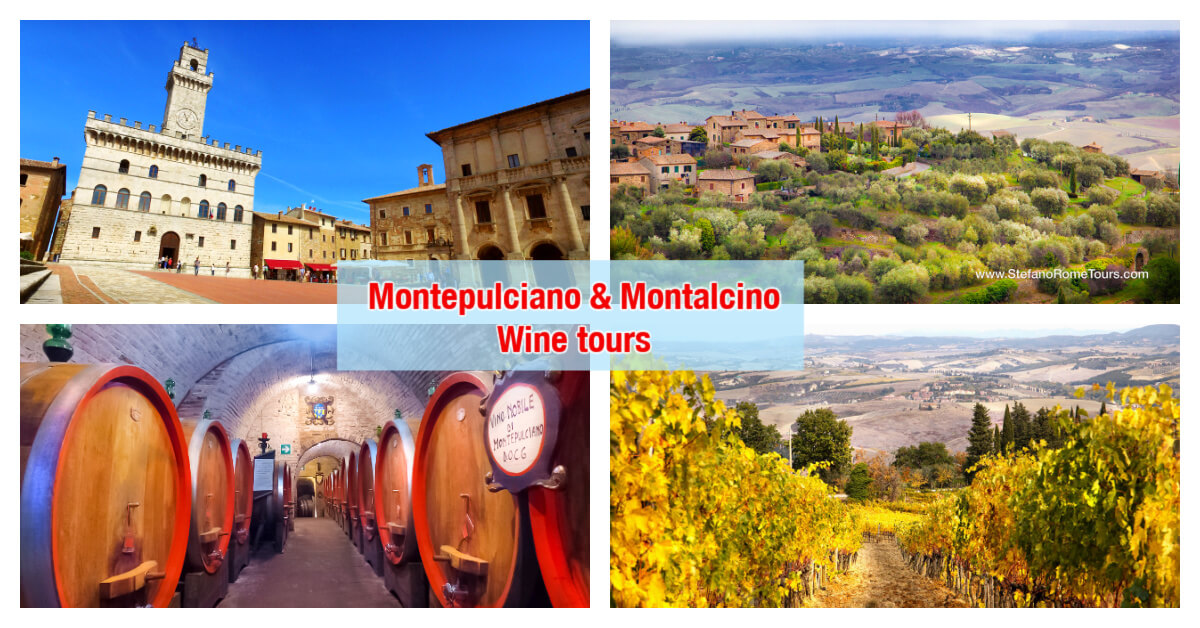 Montalcino and Montepulciano Tuscany Wine Tours from Rome best travel seasons to visit Italy