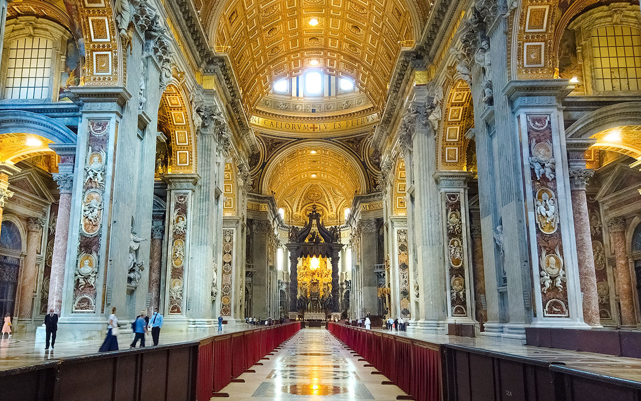 Saint Peter Basilica Top 12 Must Visit Churches in Rome private tours