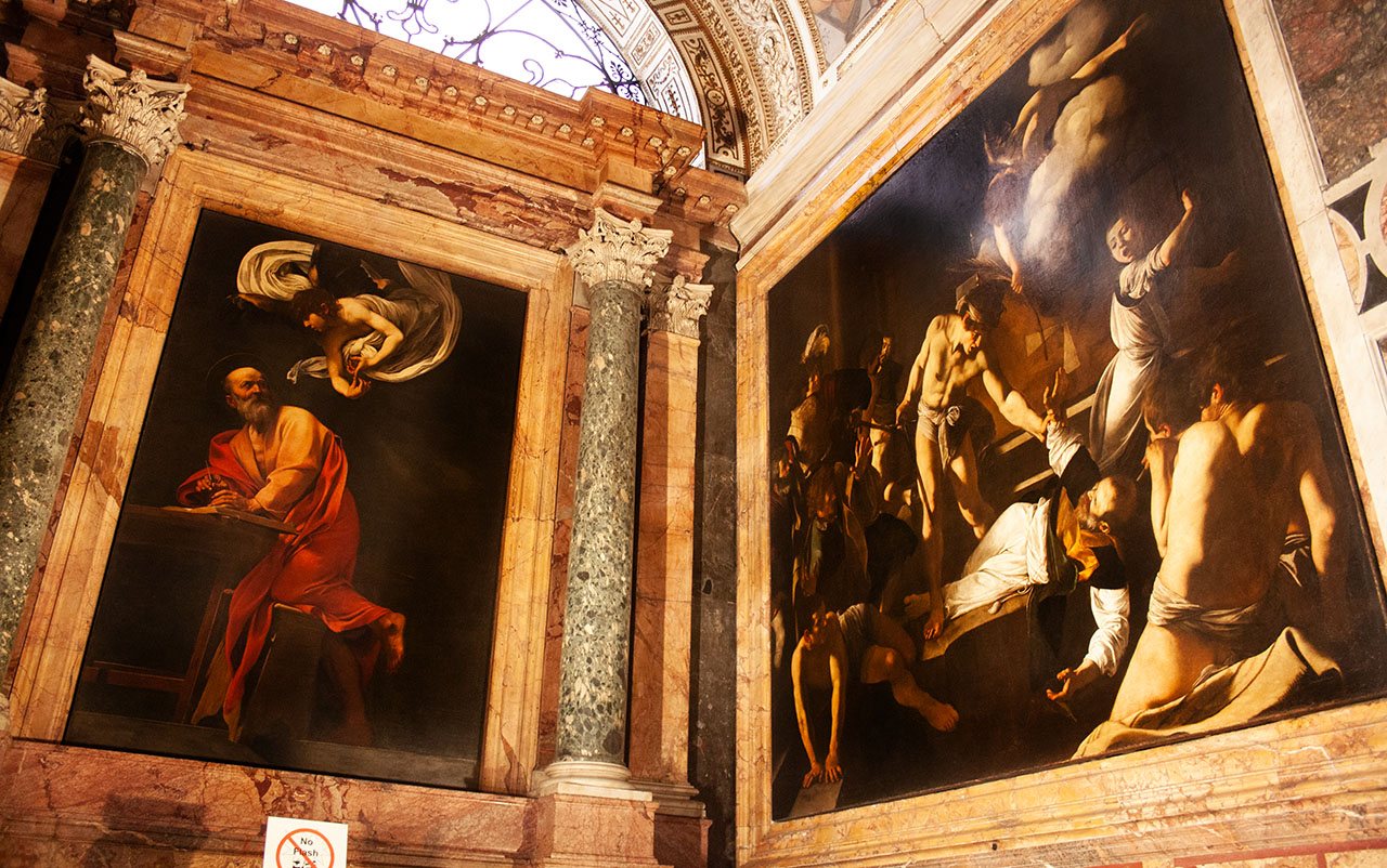 Church of San Luigi dei Francesi Caravaggio paintings best churches in Rome in limo tours