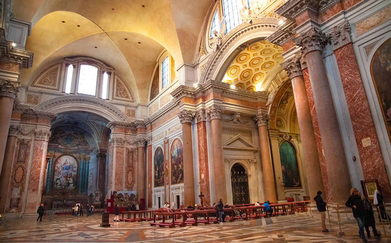 Basilica of Santa Maria degli Angeli e Martiri designed by Michelangelo Rome