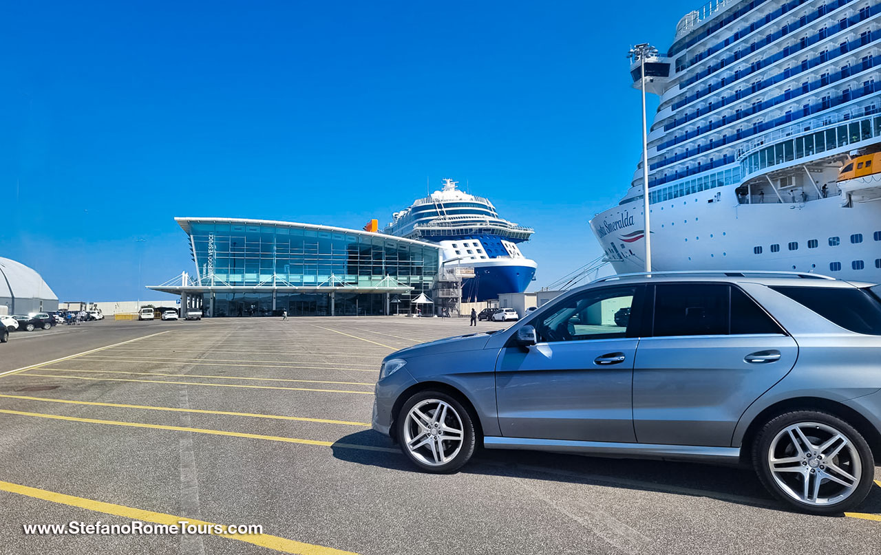 Private Shore Excursions from Civitavecchia to Rome private tours in limo