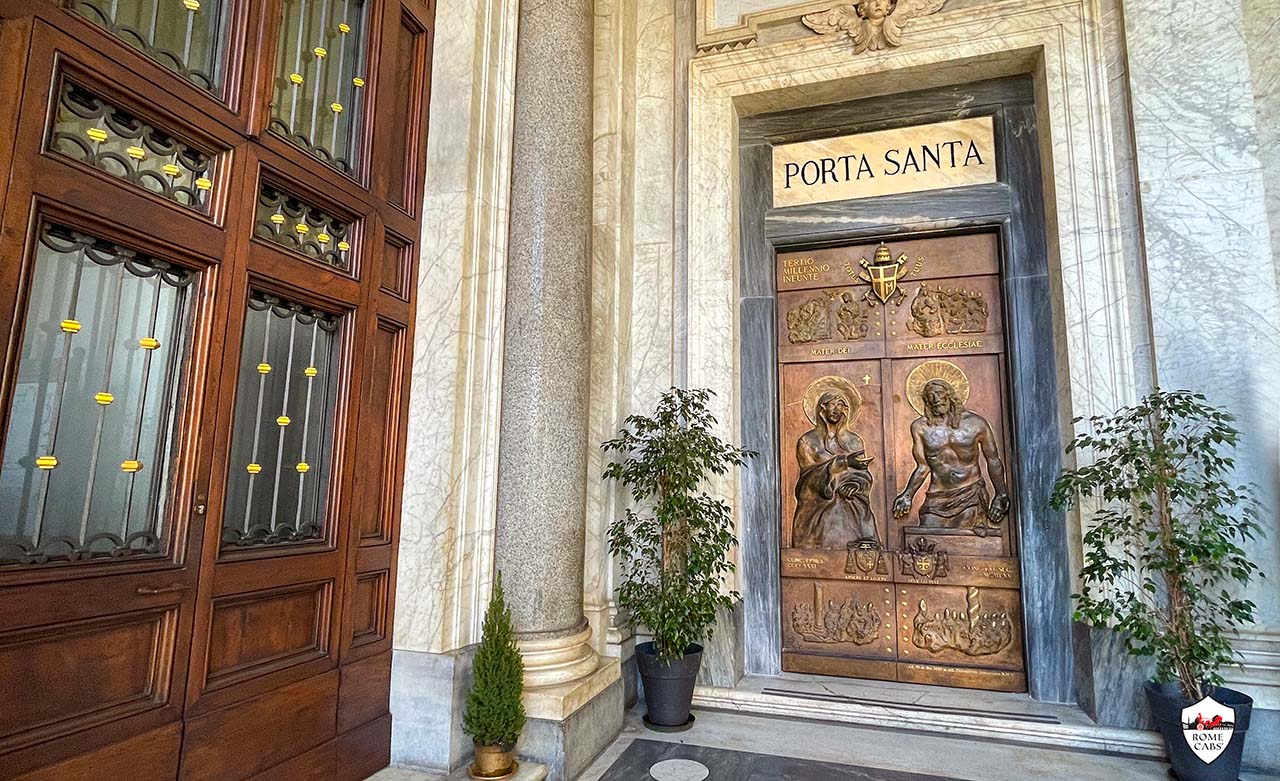 The Holy Door of Basilica di Santa Maria Maggiore Jubilee Rome