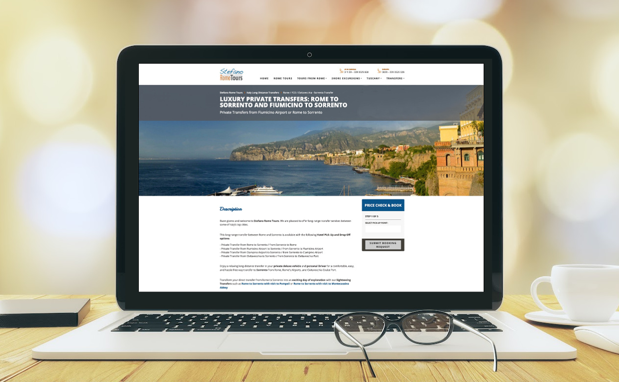Private Tranfsers from Fiumicino Airport to Sorrento