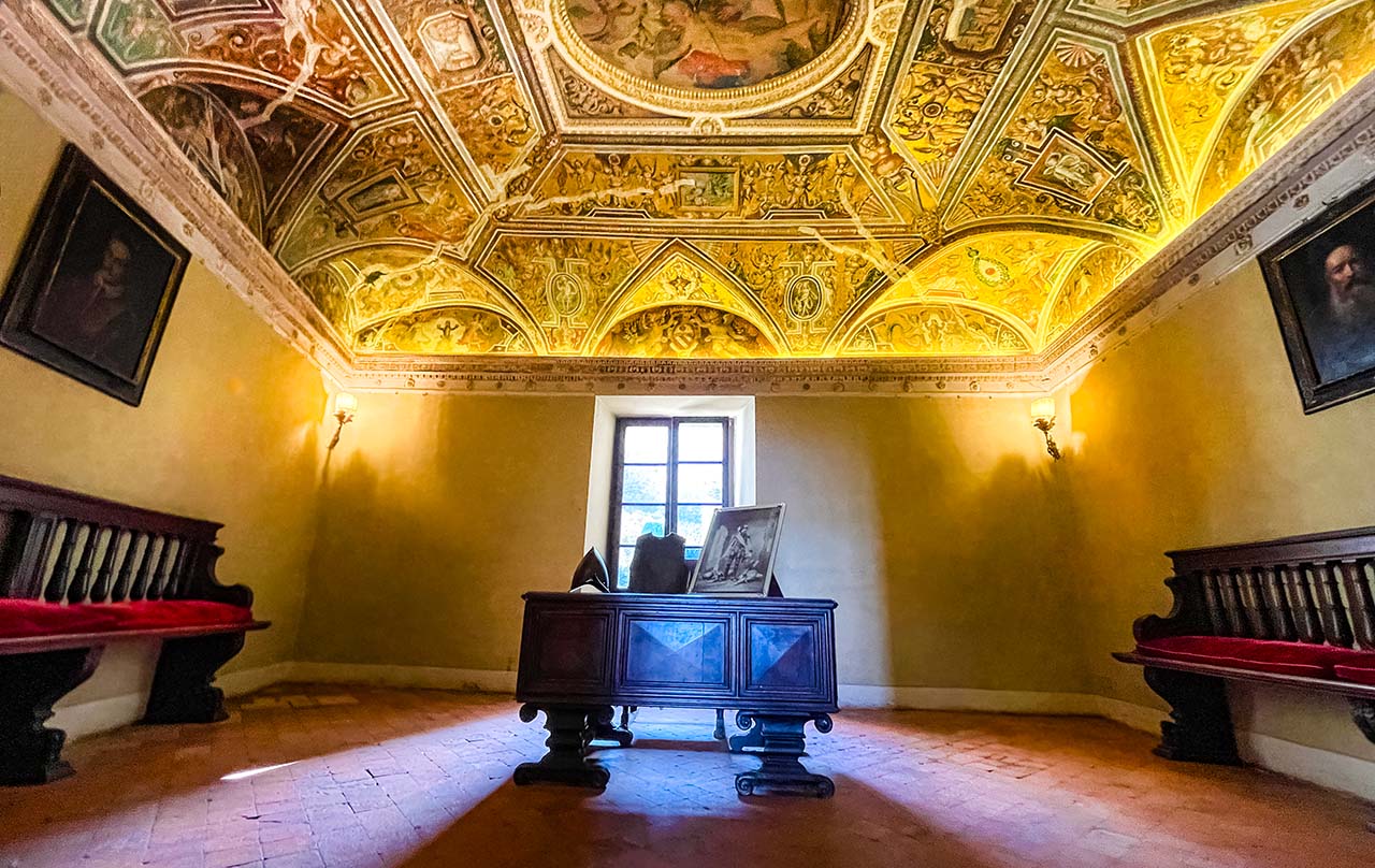 Studiolo of Baldassare Odescalchi Rome Countryside Tours to Bracciano Castle